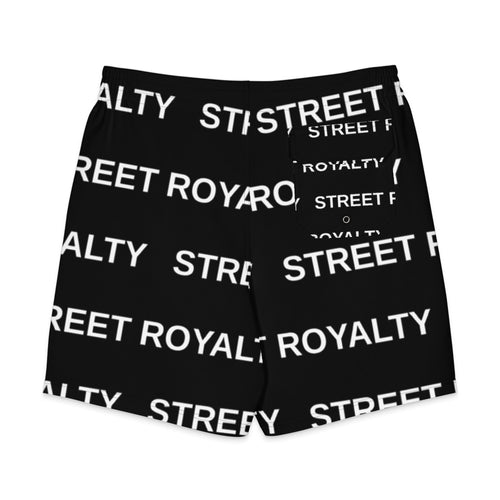 Street Royalty | Board Shorts Hombre — Wordmark Negro