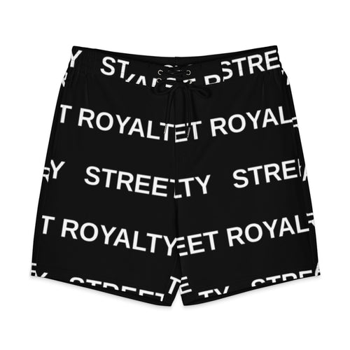 Street Royalty | Board Shorts Hombre — Wordmark Negro