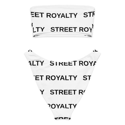 Street Royalty | Bikini Bandeau — Wordmark Blanco