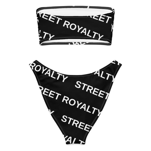 Street Royalty | Bikini Bandeau — Diagonal Negro