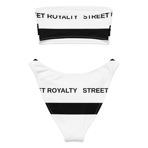Street Royalty | Bikini Bandeau — Stripes Blanco