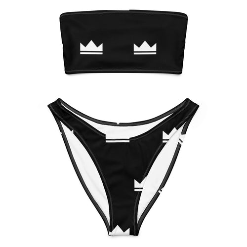 Street Royalty | Bikini Bandeau — Crown Monogram Negro