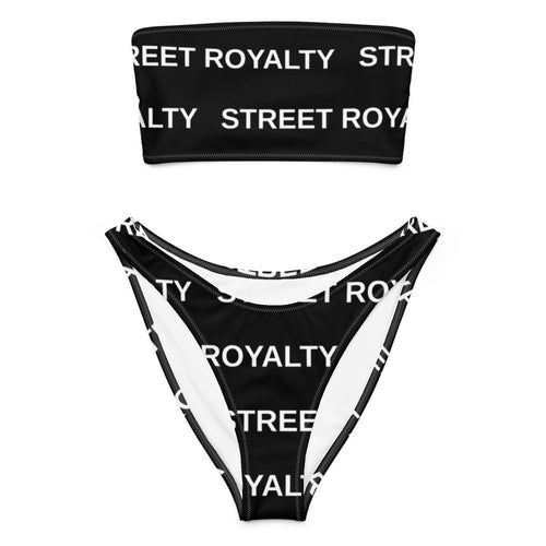 Street Royalty | Bikini Bandeau — Wordmark Negro