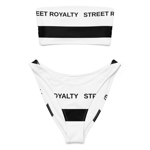 Street Royalty | Bikini Bandeau — Stripes Blanco