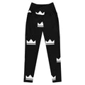 Street Royalty | Leggings Crossover con Bolsillos — Crown Monogram Negro