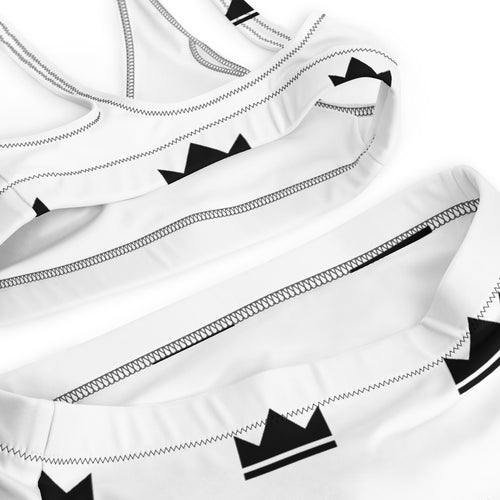 Street Royalty | Bikini Bandeau — Heritage Stripe Crema - detalle de tela