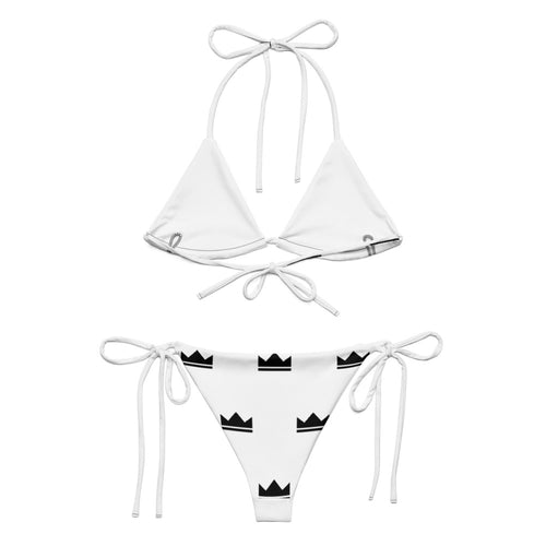 Street Royalty | Bikini String — Crown Monogram Blanco
