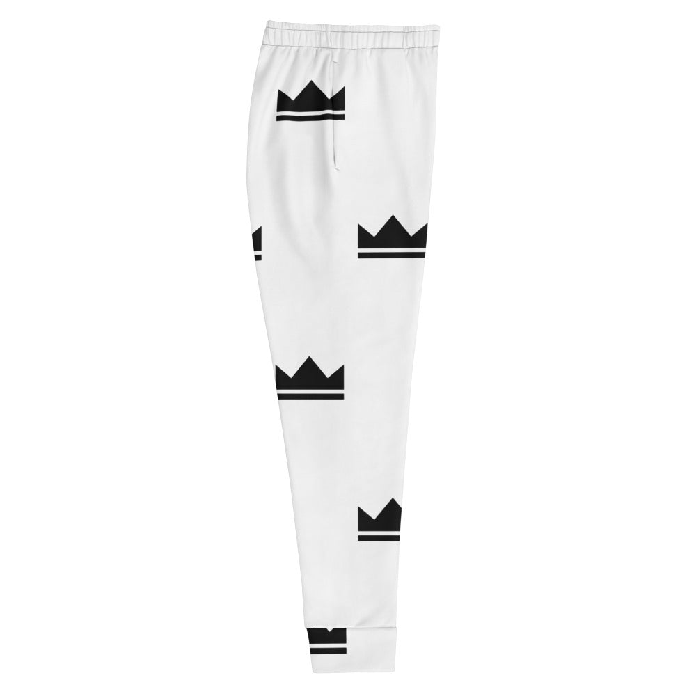 Street Royalty | Joggers Mujer — Crown Monogram Blanco