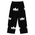 Street Royalty | Pantalón Wide-Leg Algodón — Crown Monogram Negro