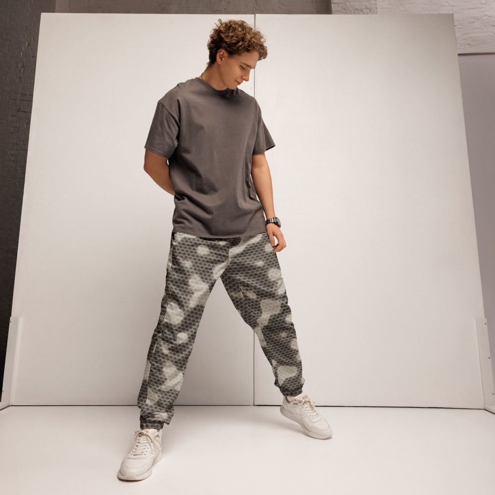 Pantalón Integral Pitón Hueso, escamas en hueso y topo, sobre modelo