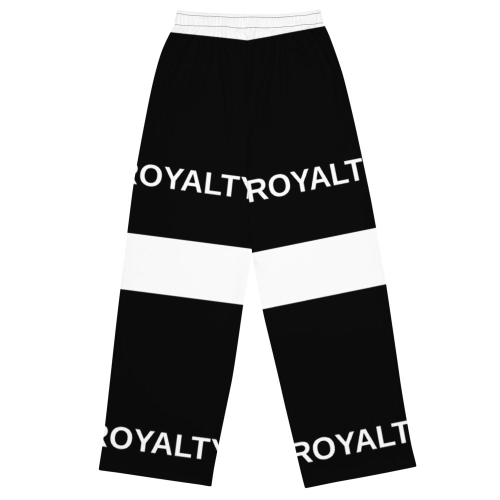 Street Royalty | Pantalón Wide-Leg Mujer — Stripes Negro