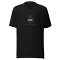 Camiseta negra Street Royalty Hood con emblema Cifra Real: monograma SR coronado y laurel