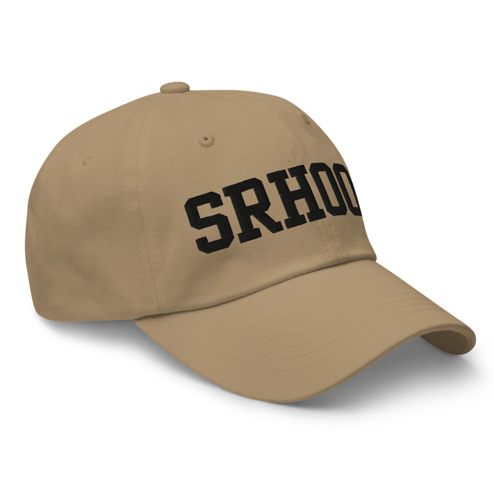 Gorra Wordmark bordada en caqui, vista lateral