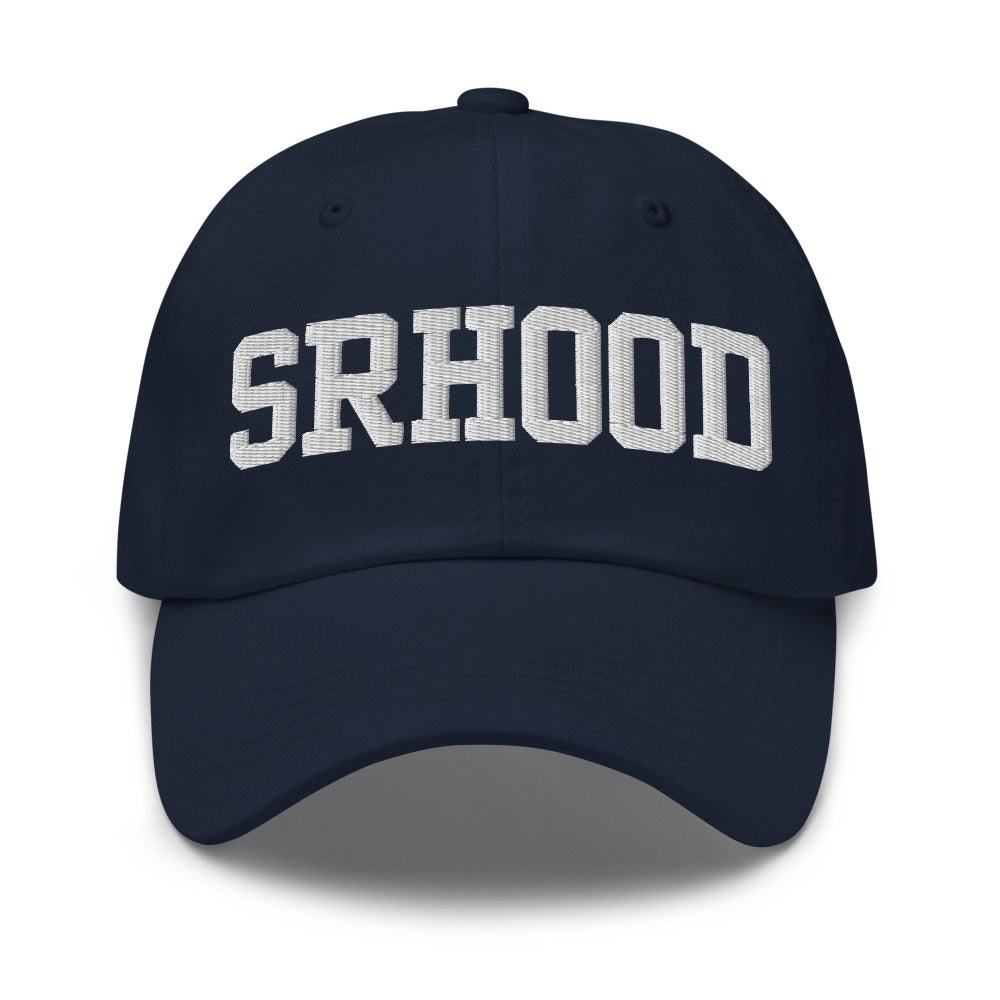 Gorra Wordmark bordada en Navy, vista frontal
