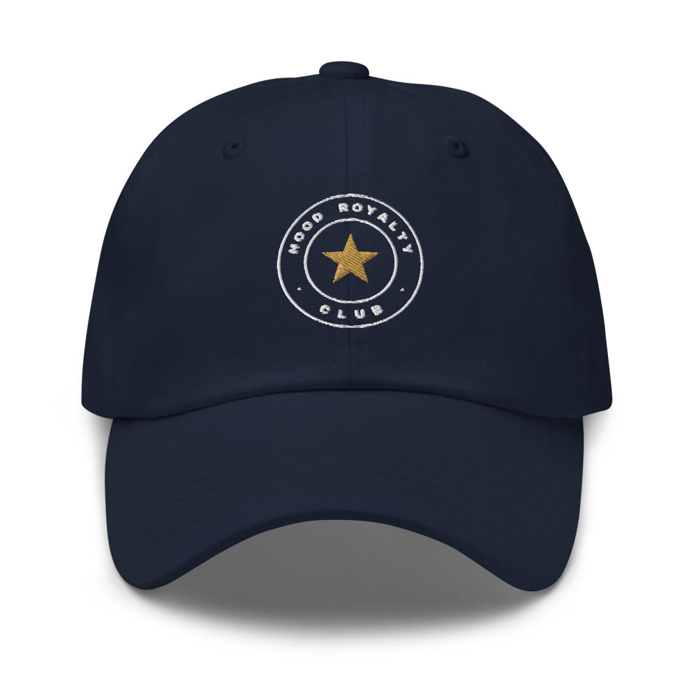 Gorra Sello Club bordada en Navy, vista frontal