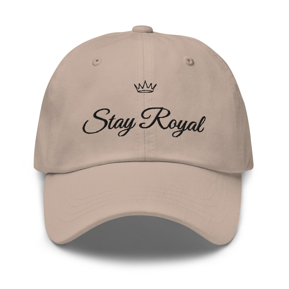 Gorra Stay Royal bordada en piedra, vista frontal