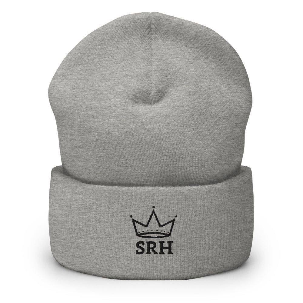 Gorro Corona SRH bordado color gris jaspeado, Street Royalty Hood