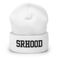 Gorro Wordmark bordado en blanco, vista frontal