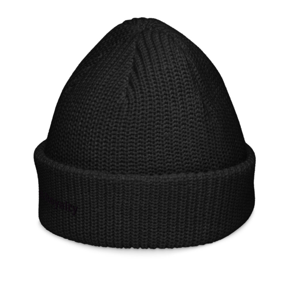 Street Royalty | Fisherman Beanie Negro Bordado