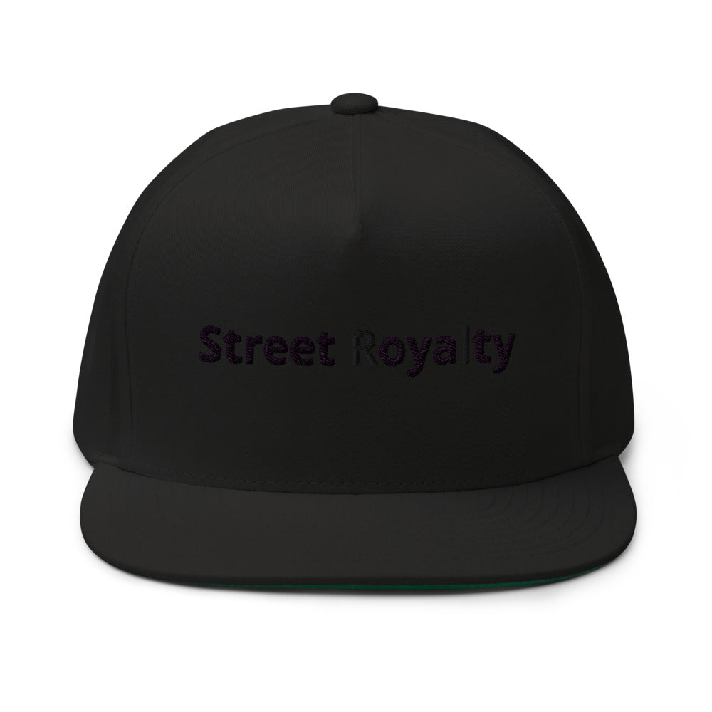 Street Royalty | Gorra Flat Bill Negra Bordada