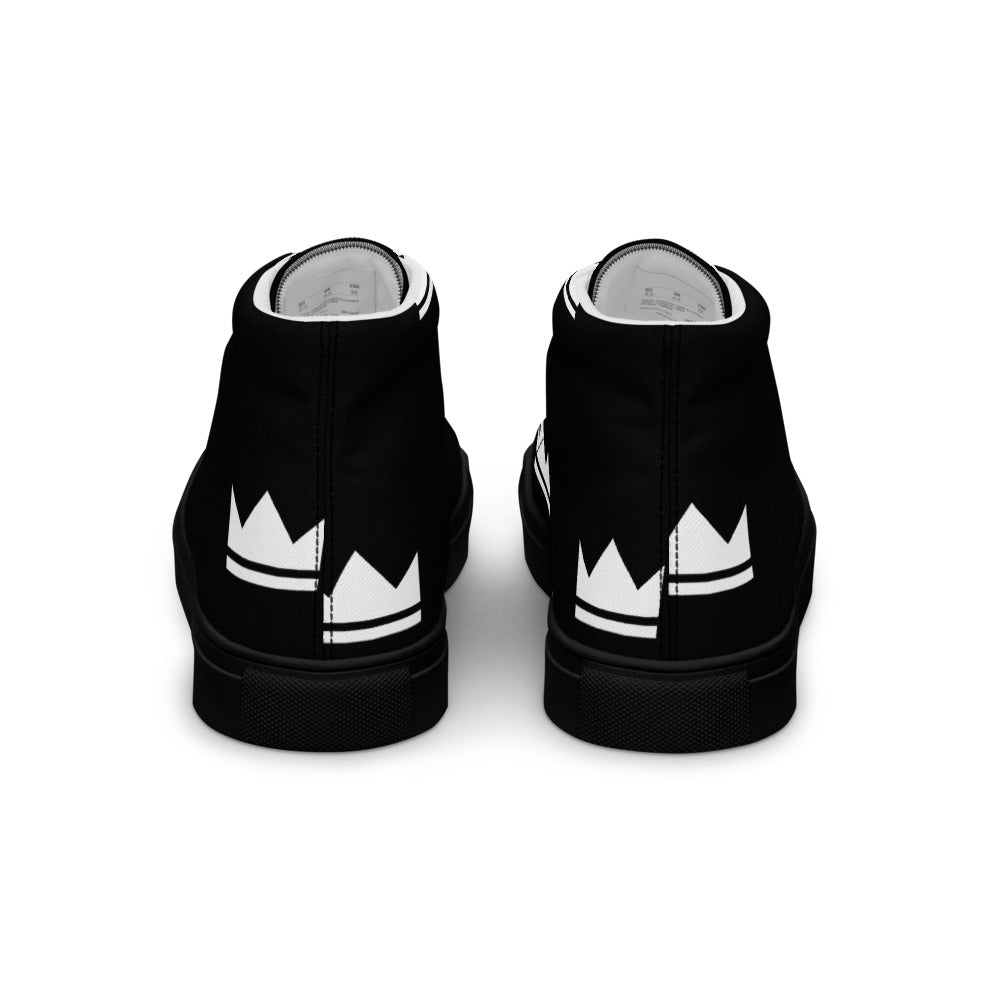 Street Royalty | Zapatillas Altas Hombre — Crown Monogram Negras