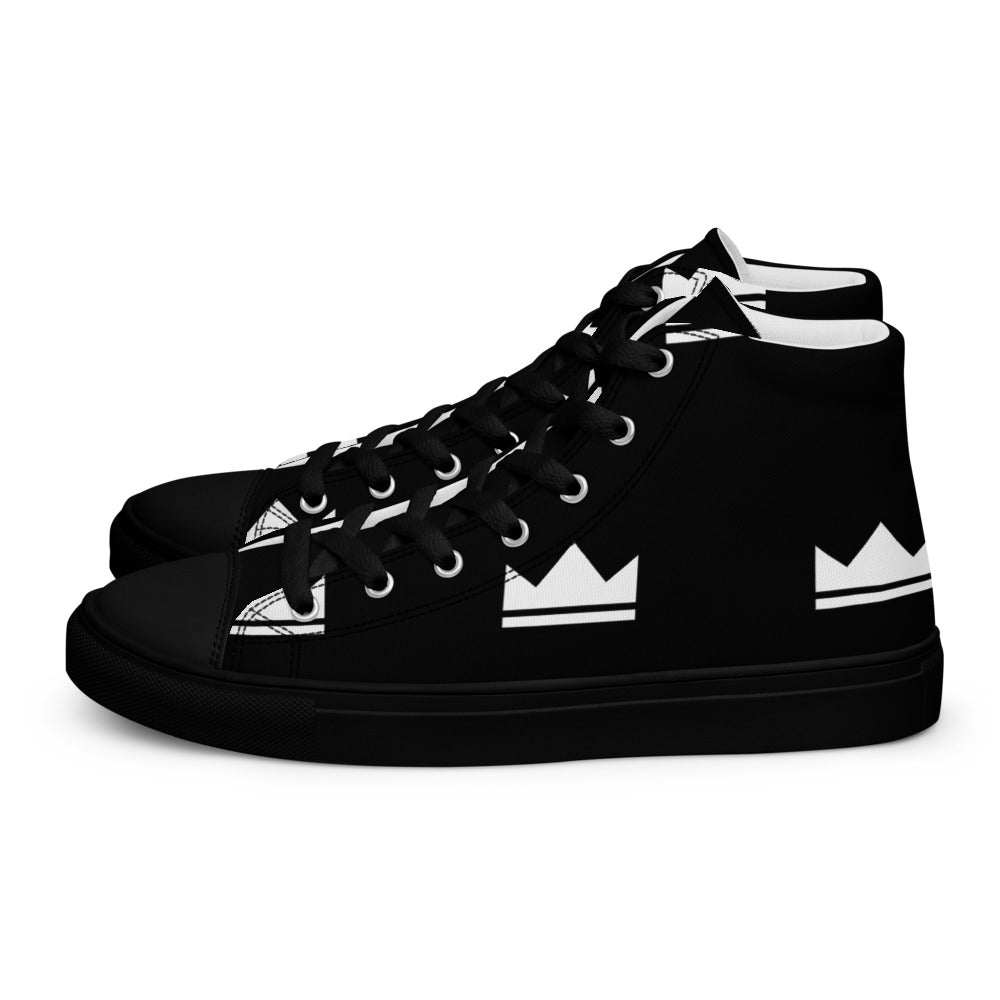 Street Royalty | Zapatillas Altas Hombre — Crown Monogram Negras
