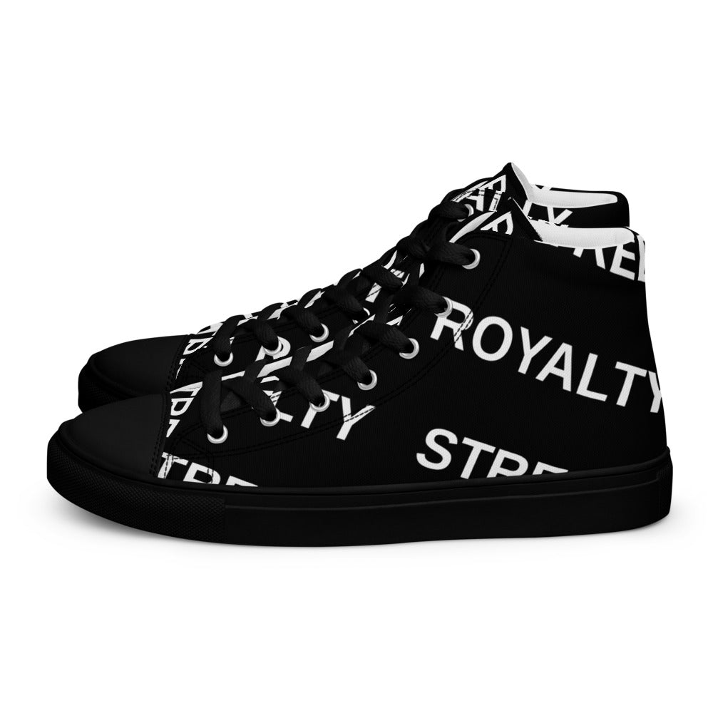 Street Royalty | Zapatillas Altas Hombre — Diagonal Negras