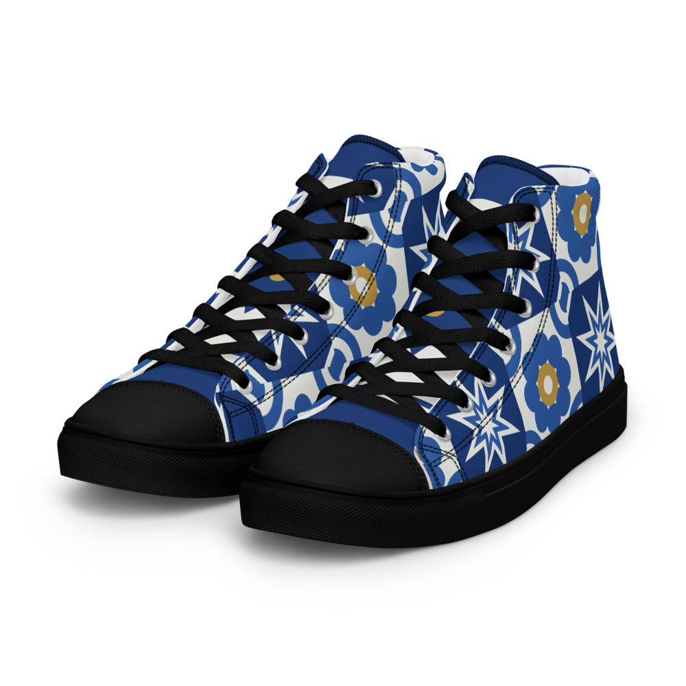 Zapatillas altas Azulejo — tres cuartos frontal