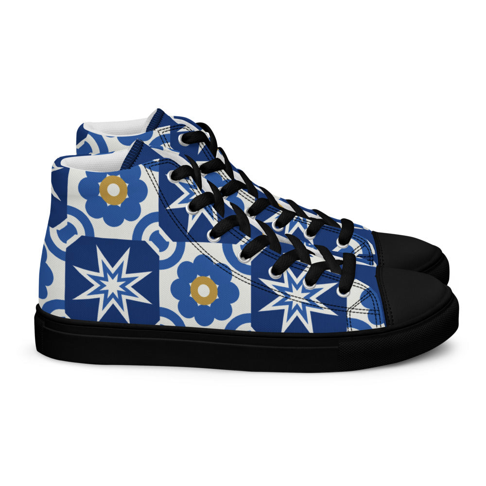 Zapatillas altas Azulejo — lateral derecho