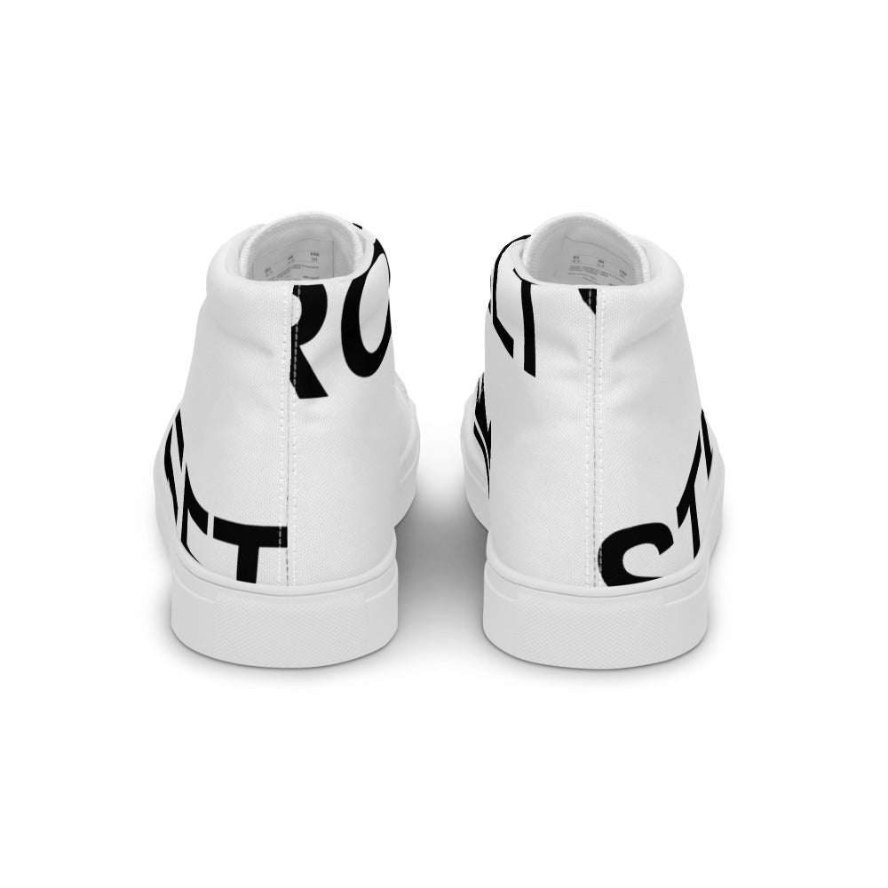 Street Royalty | Zapatillas Altas Hombre — Statement Blancas