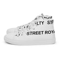 Street Royalty | Zapatillas Altas Hombre — Wordmark Blancas