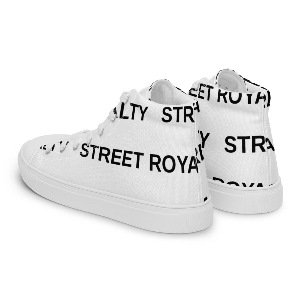 Street Royalty | Zapatillas Altas Hombre — Wordmark Blancas