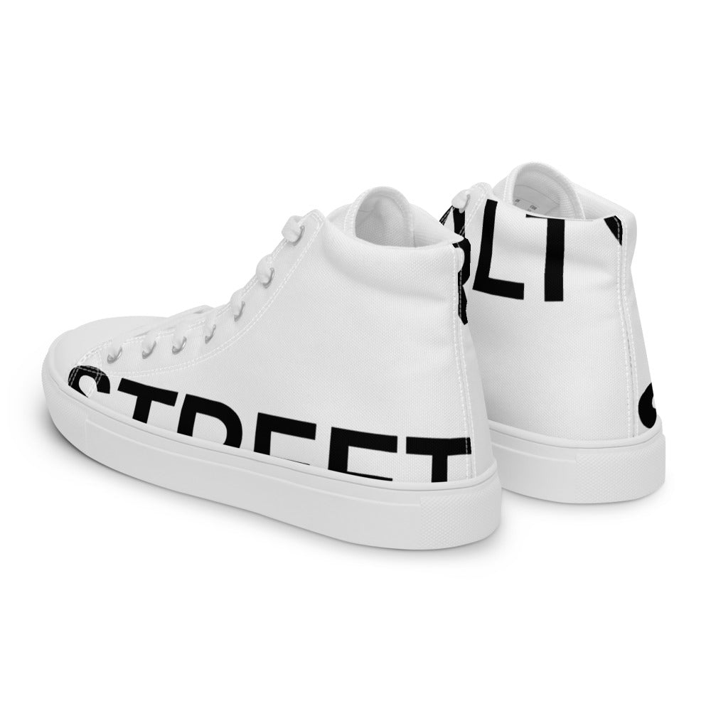 Street Royalty | Zapatillas Altas Hombre — Statement Blancas