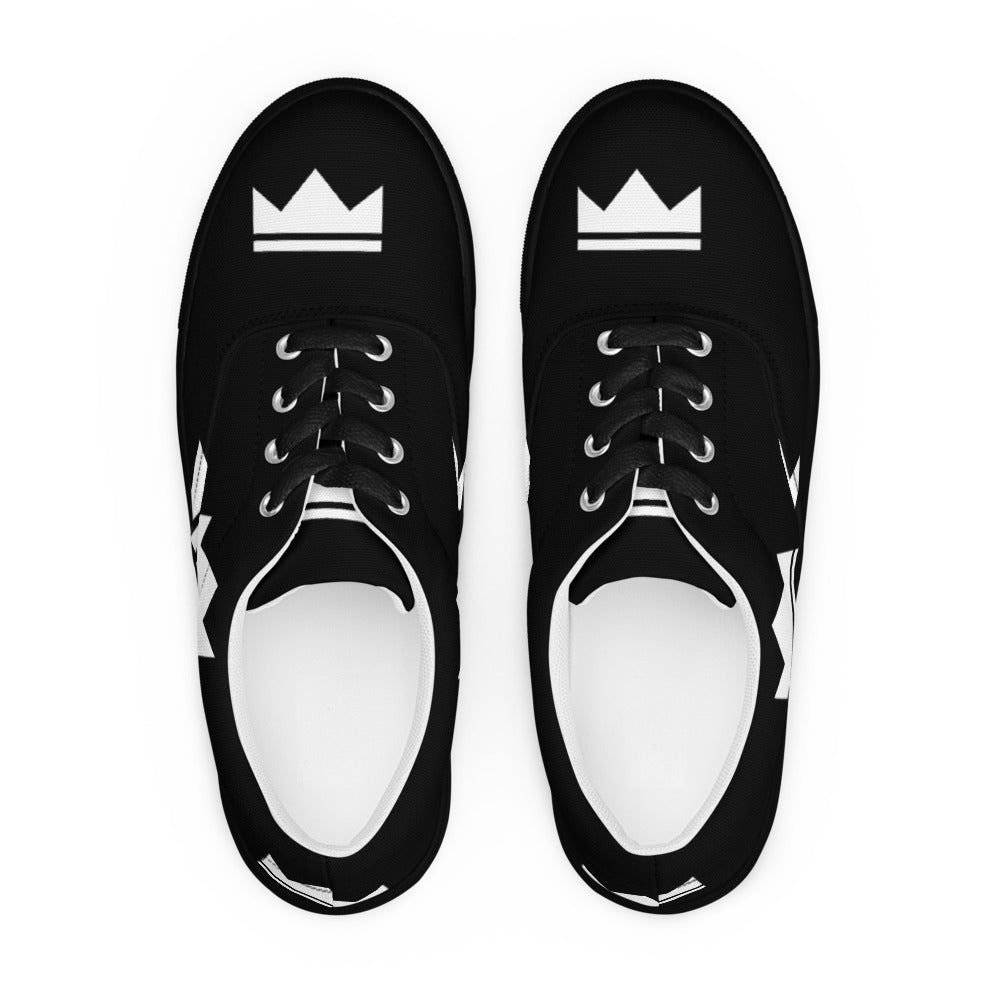 Street Royalty | Zapatillas de Lona Hombre — Crown Monogram Negras