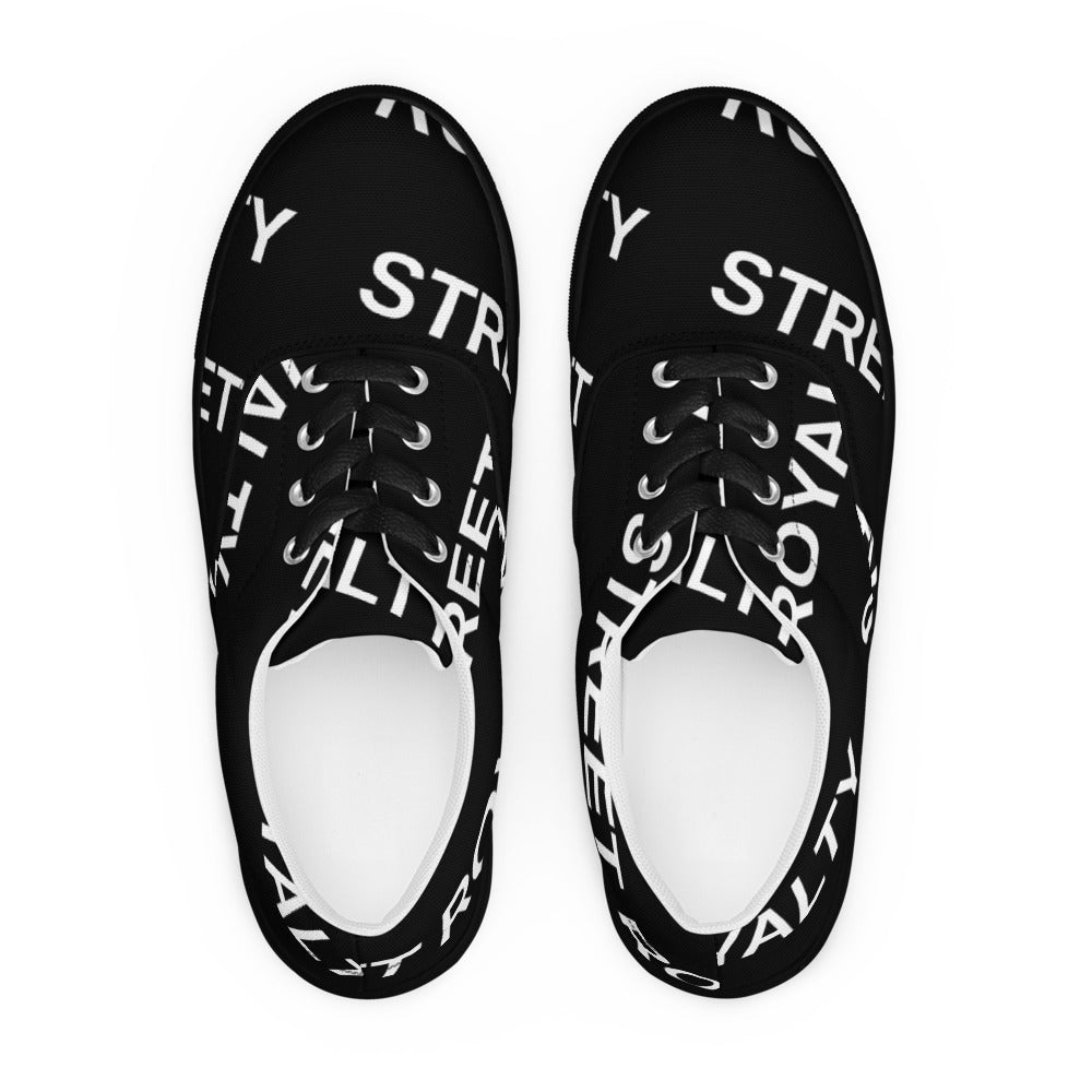 Street Royalty | Zapatillas de Lona Hombre — Diagonal Negras
