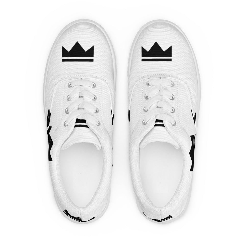 Street Royalty | Zapatillas de Lona Hombre — Crown Monogram Blancas