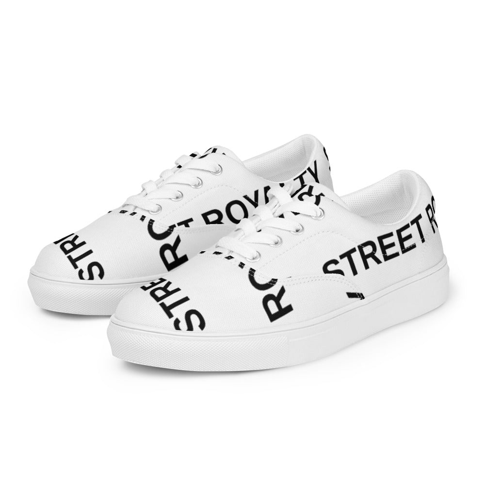 Street Royalty | Zapatillas de Lona Hombre — Wordmark Blancas