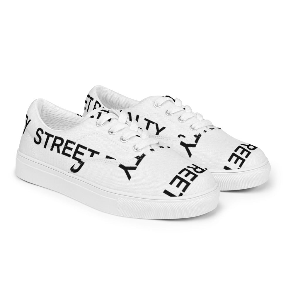 Street Royalty | Zapatillas de Lona Hombre — Wordmark Blancas