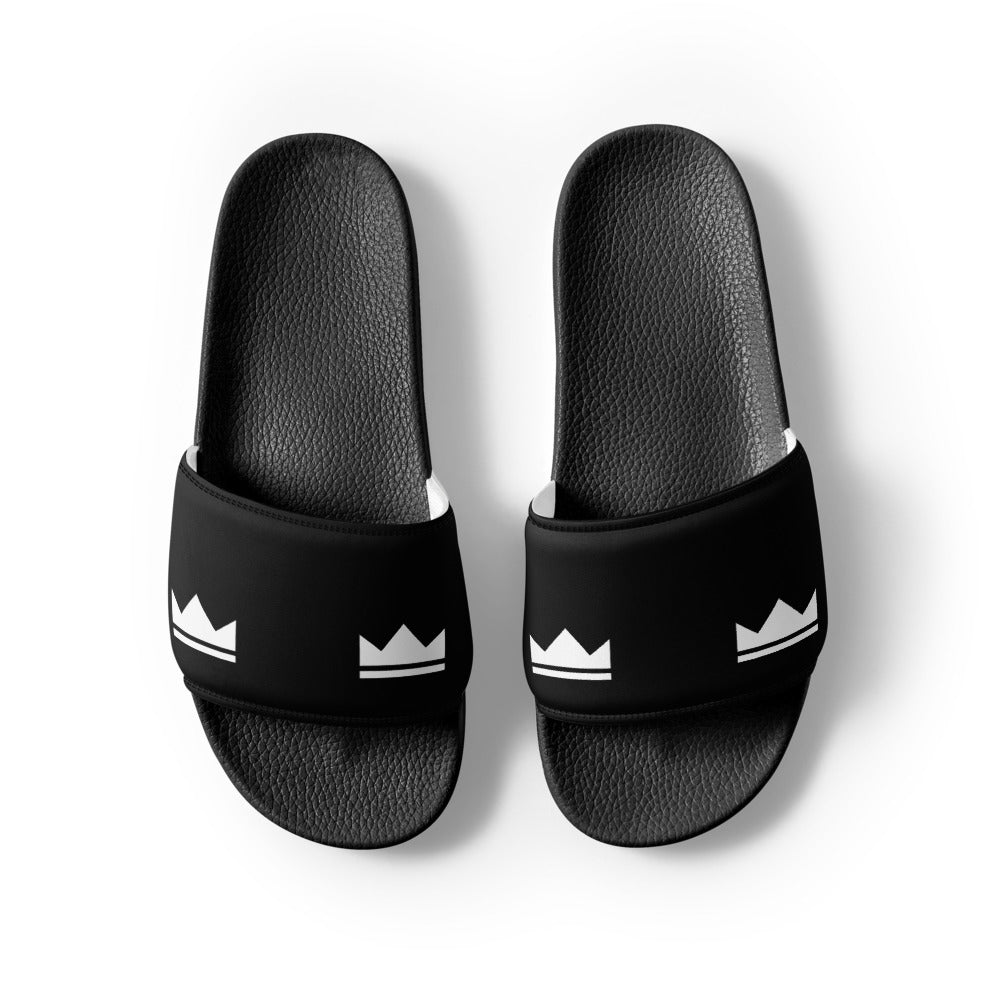 Street Royalty | Slides Hombre — Crown Monogram Negras