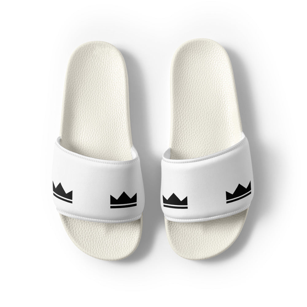 Street Royalty | Slides Hombre — Crown Monogram Blancas