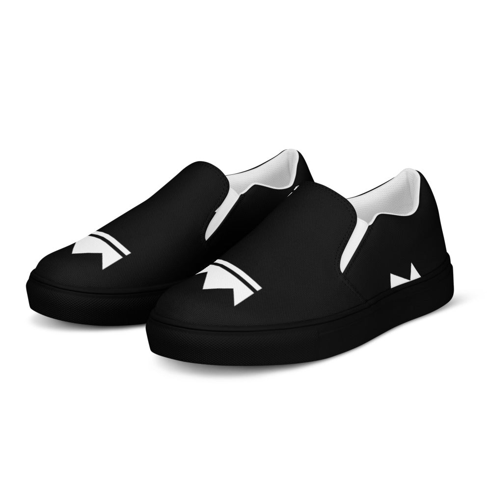 Street Royalty | Zapatillas Slip-On Hombre — Crown Monogram Negras