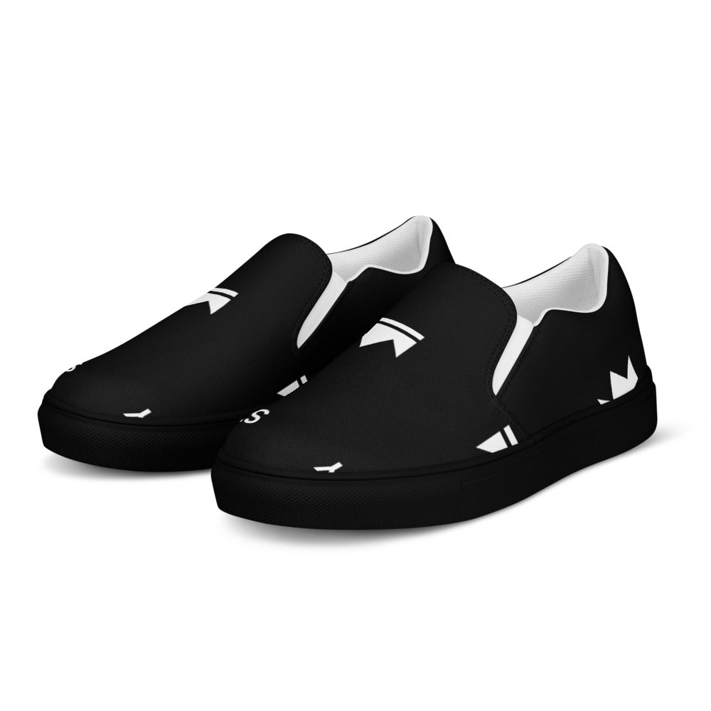Street Royalty | Zapatillas Slip-On Hombre — Royal Mix Negras