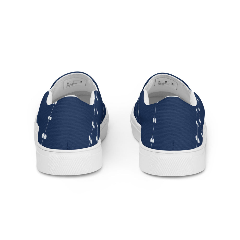 Zapatillas slip-on cianotipo eucalipto — trasera