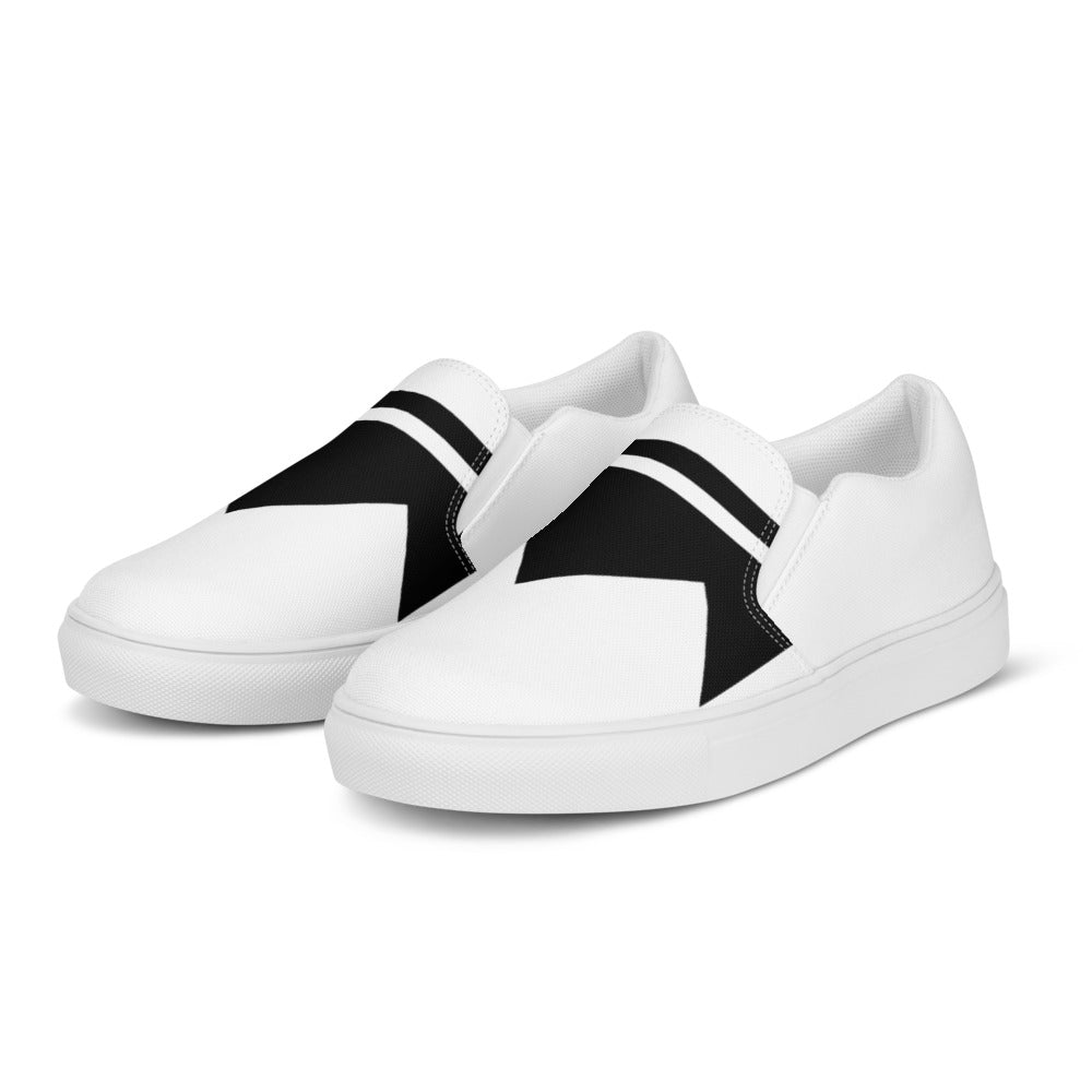 Street Royalty | Zapatillas Slip-On Hombre — Crown Classic Blancas