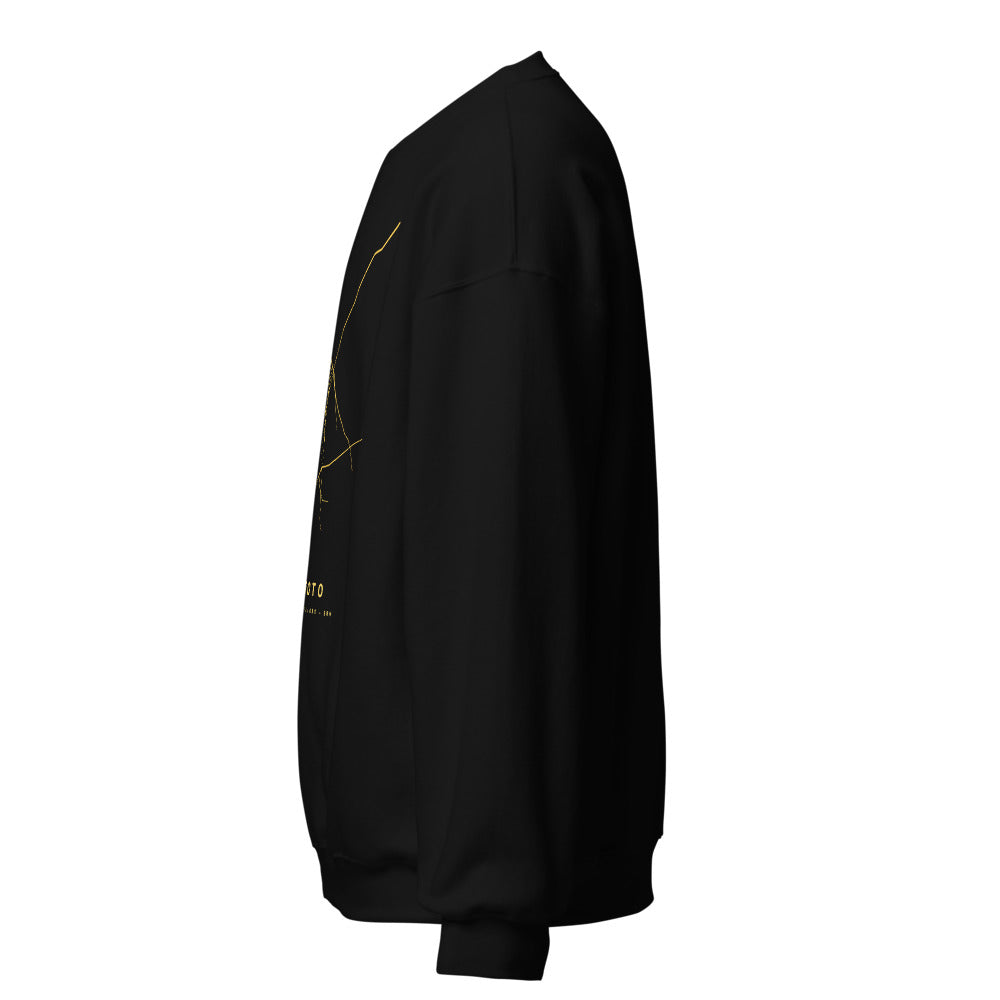 Sudadera Oro Roto, vista lateral izquierda