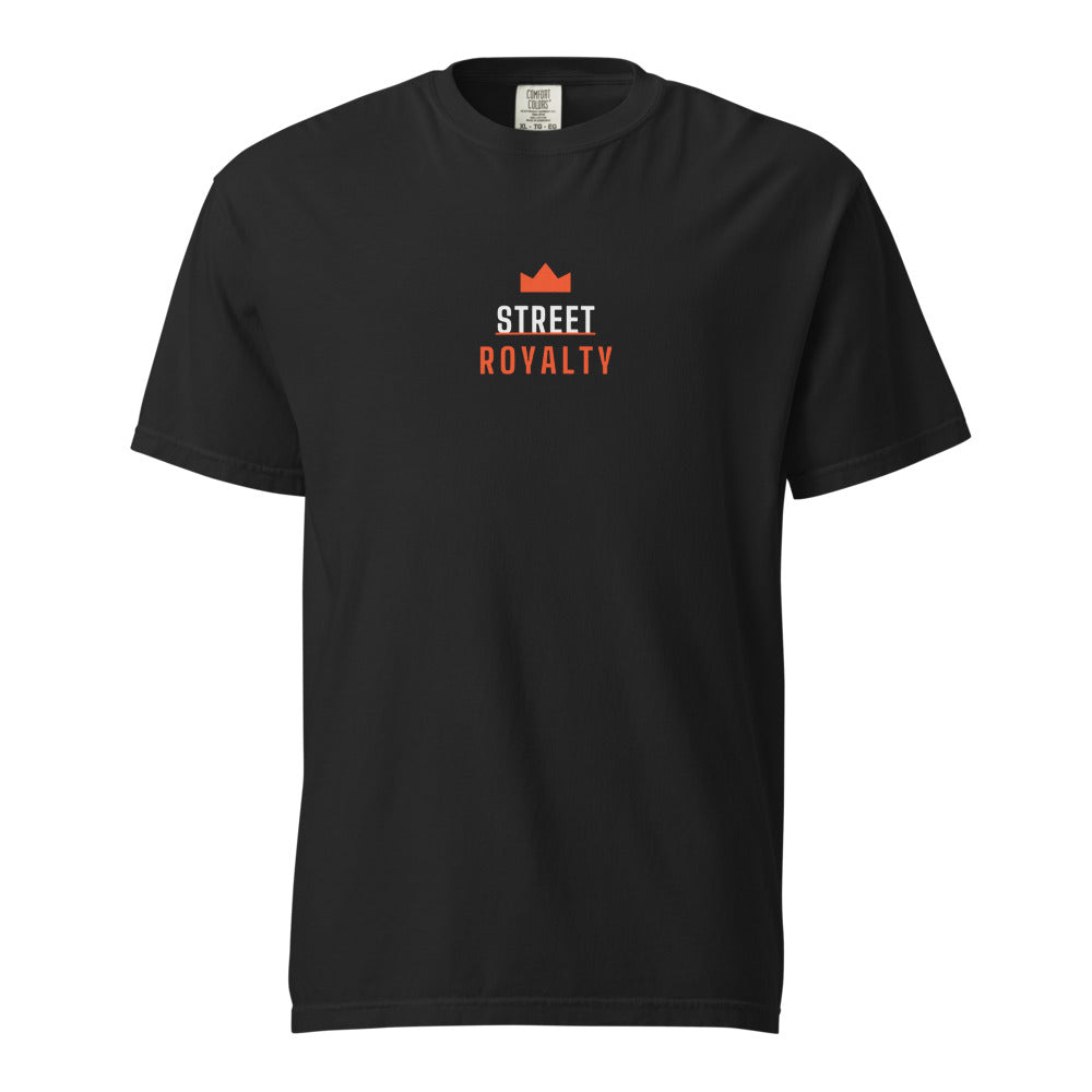 Street Royalty | Camiseta Heavyweight Negro Vintage — Crown Capsule