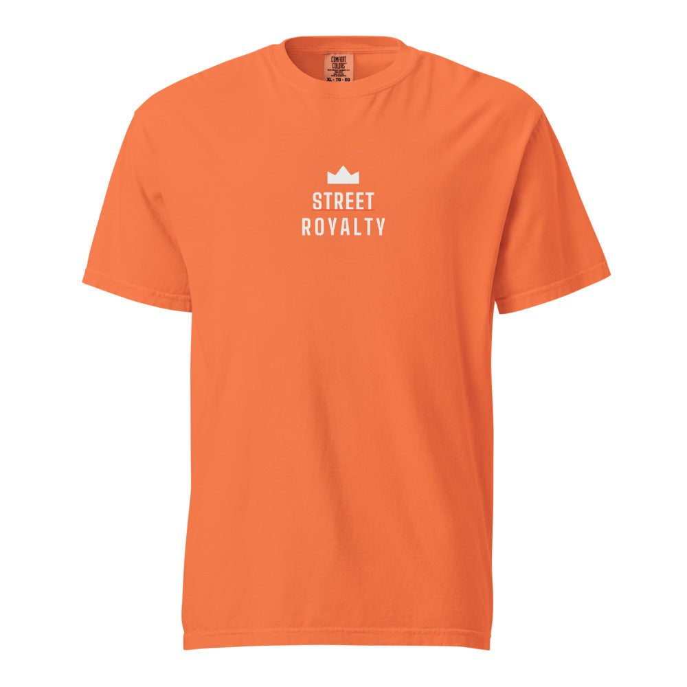 Street Royalty | Camiseta Heavyweight Naranja — Crown Capsule