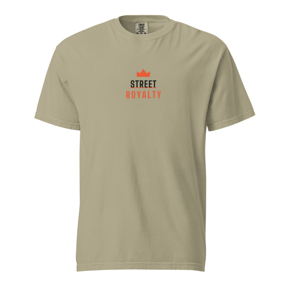 Street Royalty | Camiseta Heavyweight Caqui — Crown Capsule