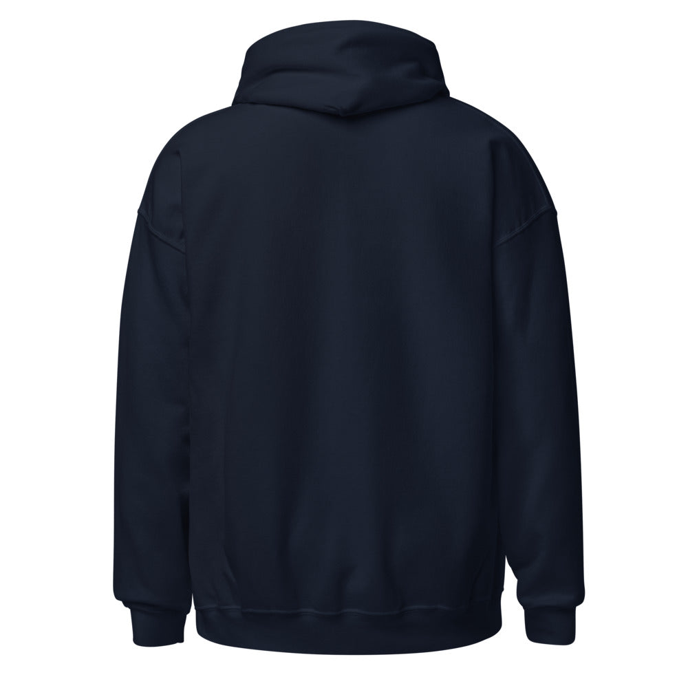 Hoodie Crest SRH navy, vista trasera