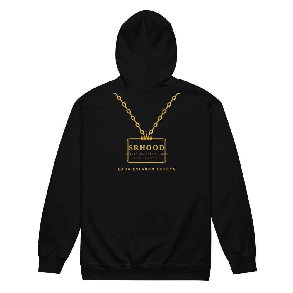Vista trasera en modelo — Sudadera Cremallera Eslabón